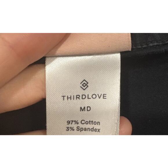 Thirdlove Cotton Blend Pajama Top 3 Button Front Women’s Size Medium Lounge - Picture 6 of 7